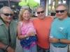 Longtime friends Kathy & Bob (ctr.) sharing laughs w/ Joe Smooth & her hubby Dave at Coconuts on Monday.